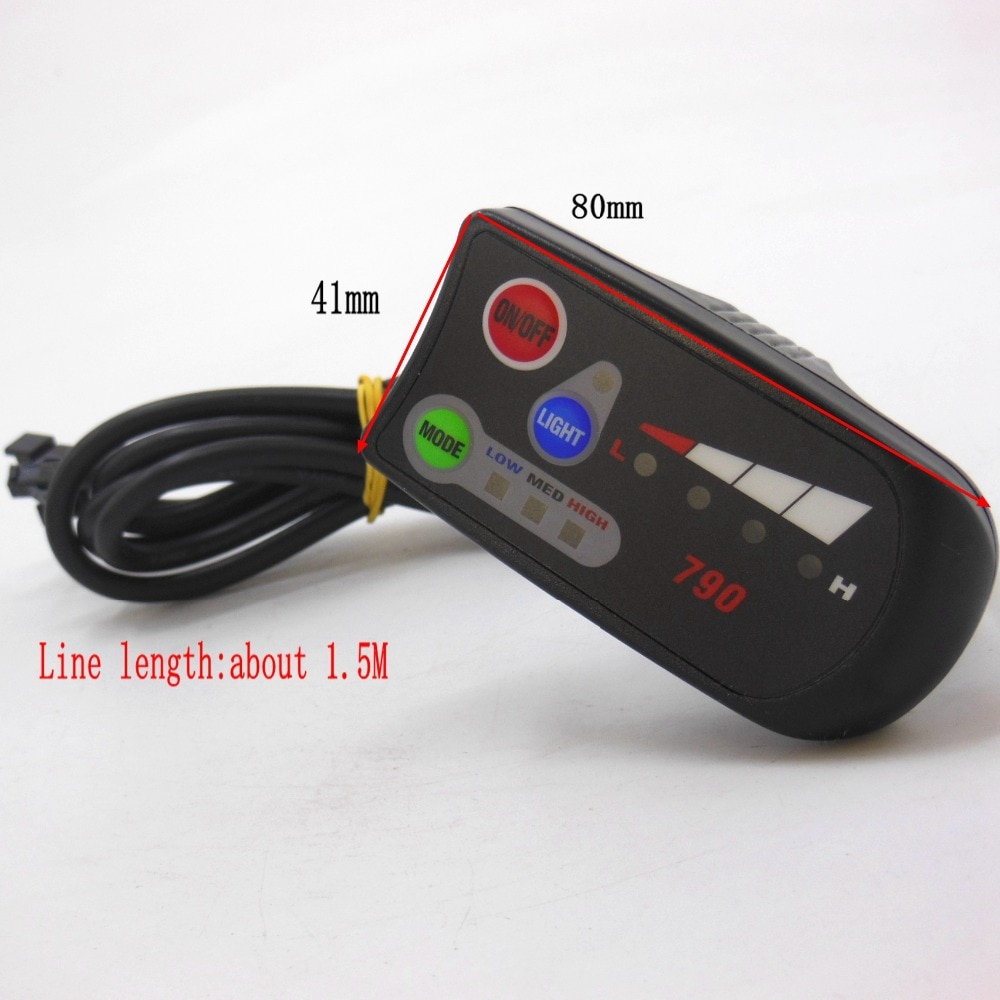 Moteur sans balais de vélo électrique 36V 48V 250W, contrôleur 790, pilote de moteur BLDC + affichage 790LED,
