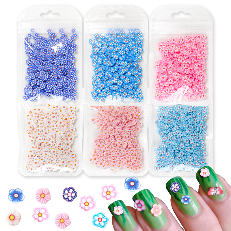 10 g/zak Fruit Plakjes Nail Art Decoraties Kerst Kerstman Bloemen 3D Polymeer Pailletten Klei Stickers DIY Nagels Accessoires