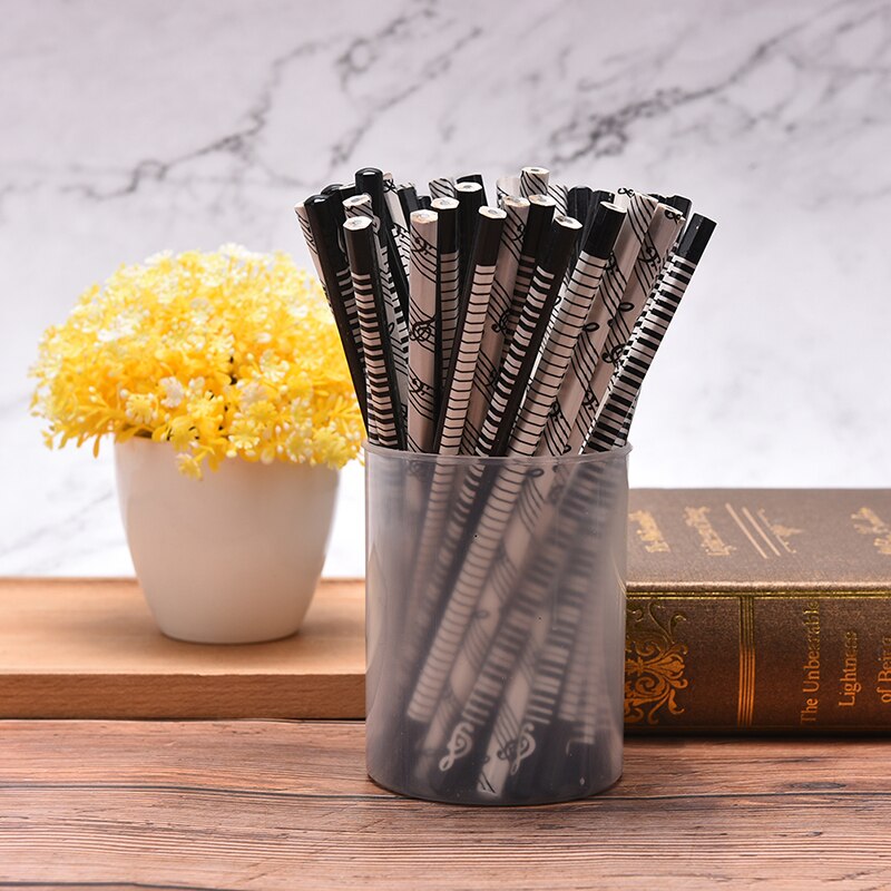 12pcs Musical Pencil 2B Standard Round Music Stationery Piano School Office Supply Student