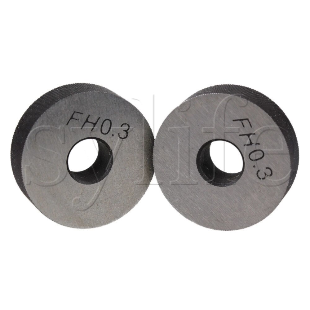 Zigrinatura lineare a ruota diagonale in argento ad alta durezza da 2 pezzi passo 0.3mm