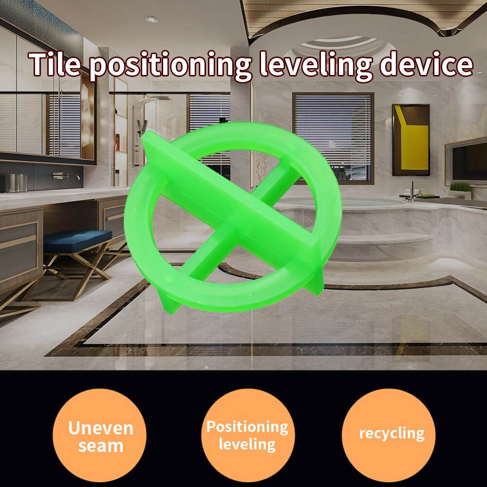 Removable Tile Leveling System Slit Locator Floor Laying Tile Alignment Leveler Clips Construction Tool