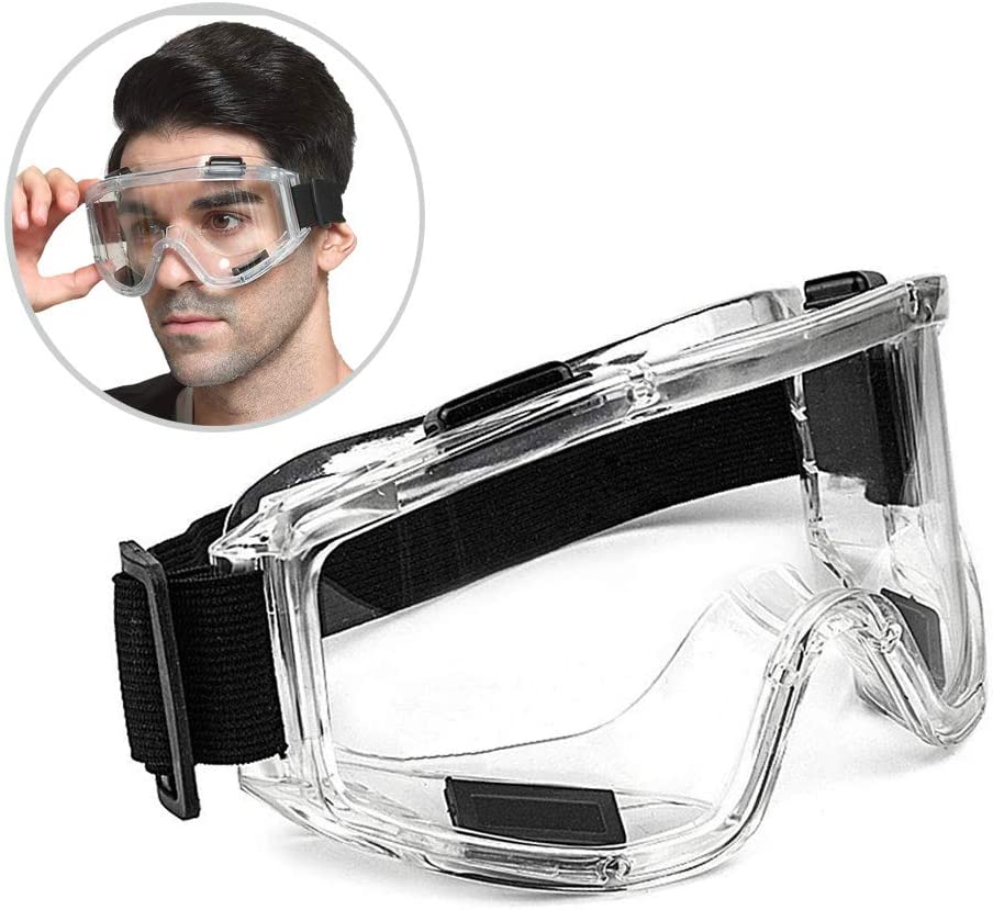 Safety Goggle Anti-splash Dust-Proof WInd-Proof Work Lab Eyewear Eye Protection Industrial Research Safety Glasses Clear Lens