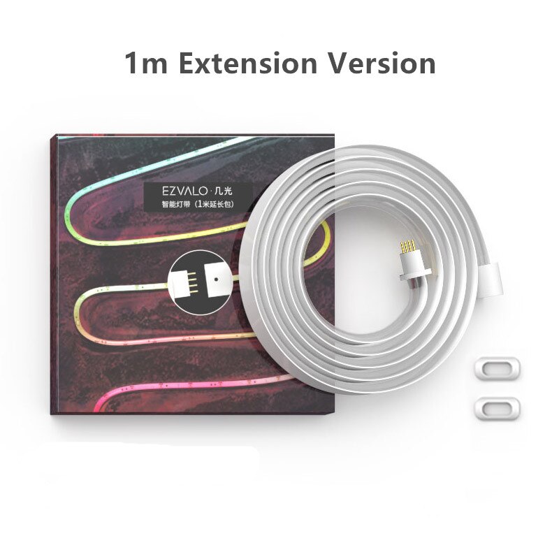 Xiaomi Mijia EZVALO Smart Strips Light Colorful RGB Intelligent Light Strips Remote Control with Touch For Home Party Xiami: 1m Extension Version