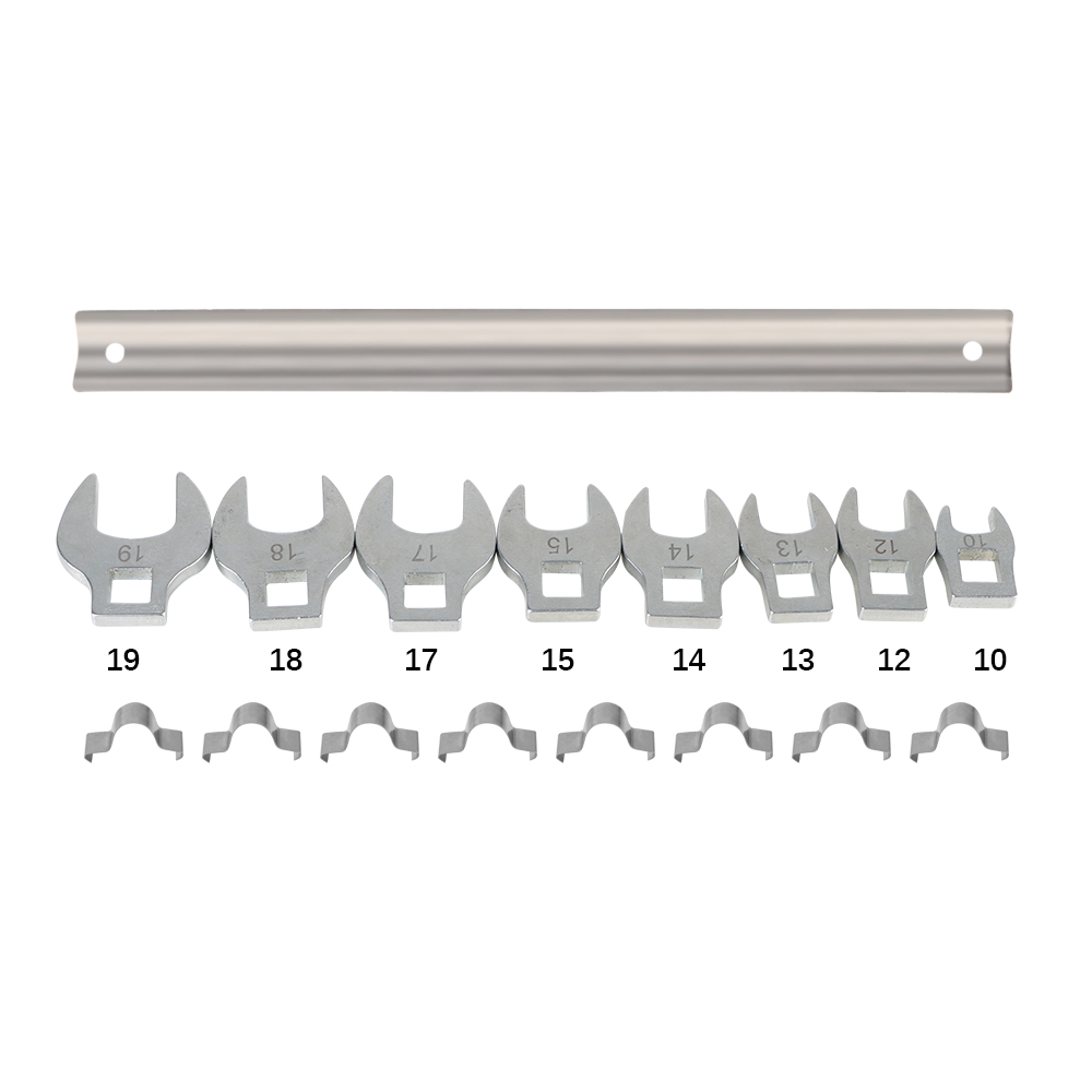 Juego de llaves dinamométricas e imperiales, juego de 8 piezas de 3/8 pulgadas para llave dinamométrica de trinquete, cabeza cuadrada de repuesto: Negro