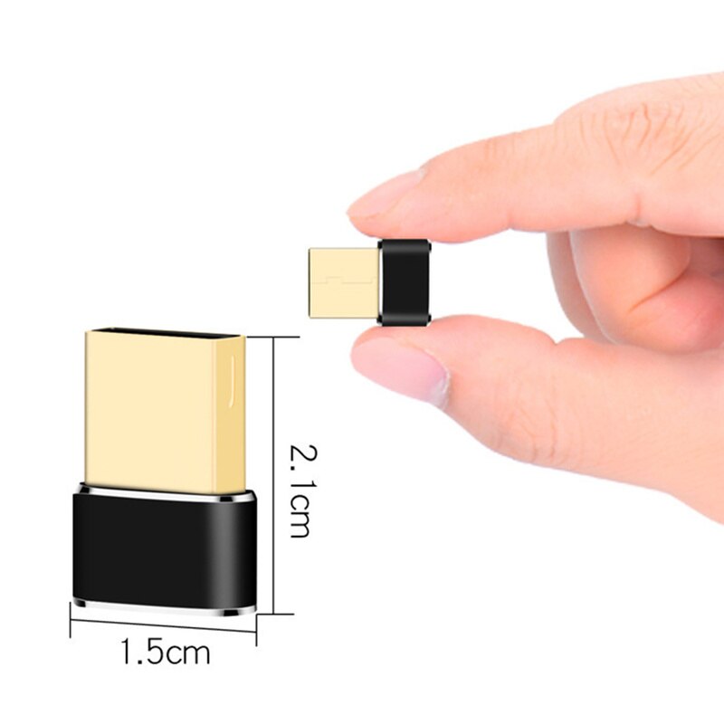 1pc USB 2.0 Männlichen Zu Typ-c Weibliche Konverter Adapter USB Zu Typ-c Konverter Computer Telefon Adapter Laptop PC Ladegerät Energie Pack