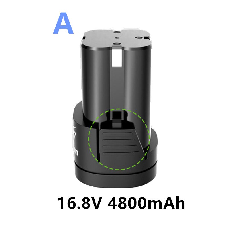 25v 21v 16.8v 12v 18650 lithium li-ion batteri til trådløs skruetrækker elektrisk boremaskine batteri værktøj oplader batteri 3.7v: 16.8v 4800 mah en