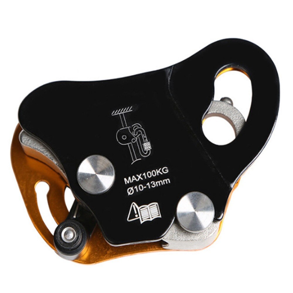 100KG Aerial Work Climbing Rescue Fall Arrest Self-locking Protection Tool Removable Rope Grab Camping Climbing Rescue Device