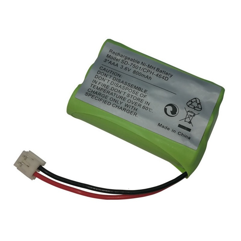Cordless Home Phone NiMH 800mAh 3.6V Rechargeable Battery for Motorola SD-7501 V-Tech 89-1323-00-00 AT & T Lucent 27910 CPH-464D: Gold