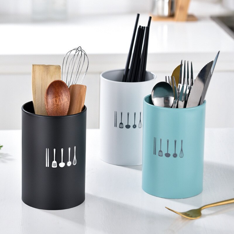 Edelstahl Stäbchen KäFeige Multi-Funktion Gabel Löffel Besteck Ablauf Container Geschirr Stehen Lagerung Gestell Küche Utensilien