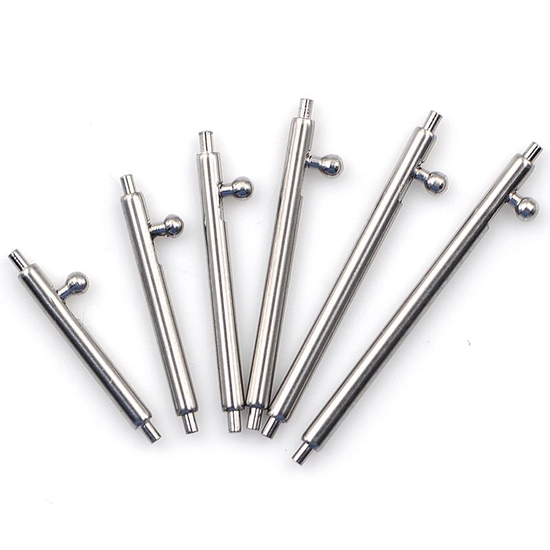 10 stuks snelspan horlogeband met enkele schakelaar, veerstaven, 16mm 18mm 20mm 22mm 24mm, bandschakelpen, roestvrij staal