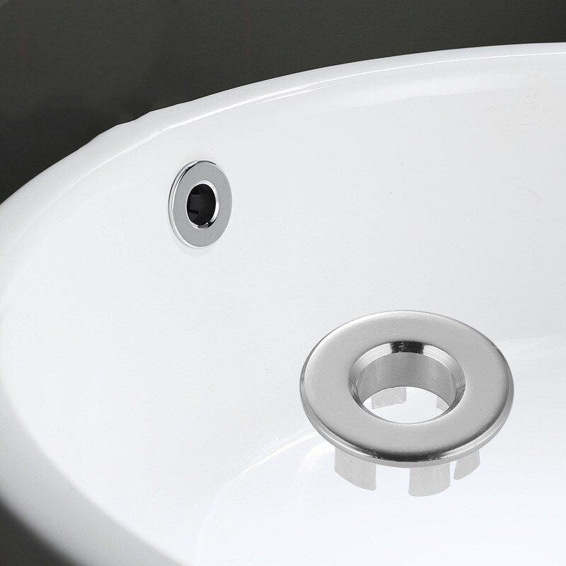 3 stk vaskehul rundt overløbsdæksel keramisk håndvask badeværelse udskiftning overløbsring afløbshætte køkken hoteller brusebad tilbehør