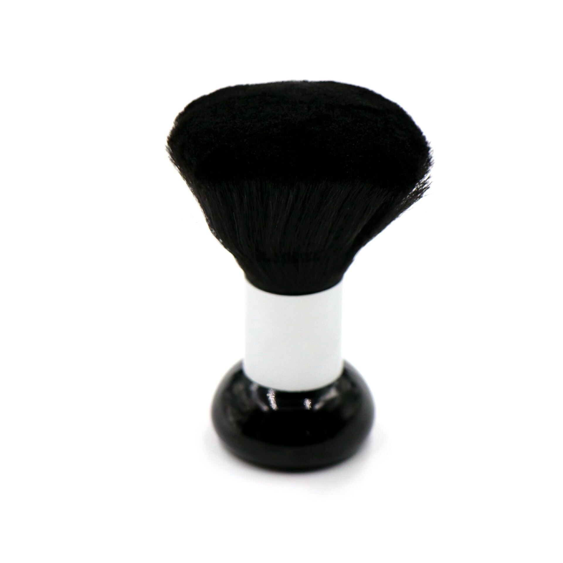 1 Pc Soft Black Neck Gezicht Duster Baard Borstels Kapper Haar Cleaning Haarborstel Salon Snijden Kappers Styling Makeup Tools: Silver