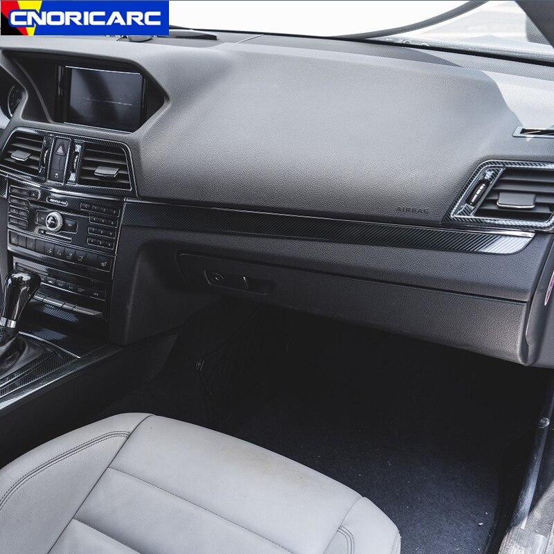 Car Center Console Dashboard Trim Strips Sticker Decoration For Mercedes Benz E Class Coupe W207 C207 Accessories