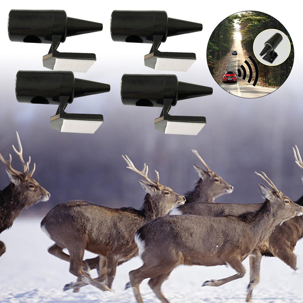 Air Hoorn 4PCS Sound Signaal Voor EEN Auto Herten Alert Fluitje Vermijdt Botsingen Wildlife Waarschuwing Apparaat Voor Motorfiets Truck SUV ATV