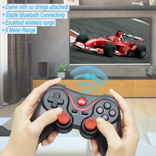 T3 X3 Wireless Joystick Gamepad Game Controller bluetooth BT3.0 Joystick For Mobile Phone Tablet TV Box Holder