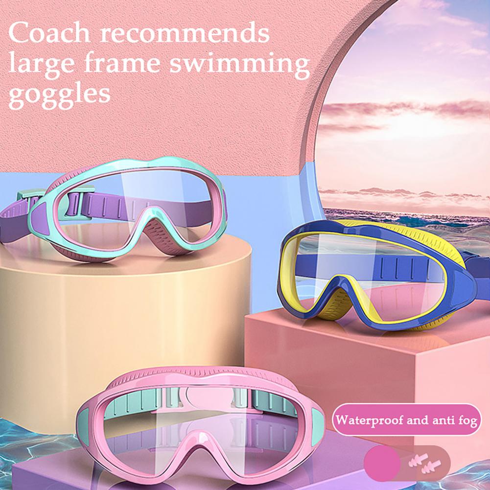 Kids Swim Goggles Anti-Fog Anti-UV Wide View Swimming Goggles Leakproof Youth Pool Glasses for Kids 2-16