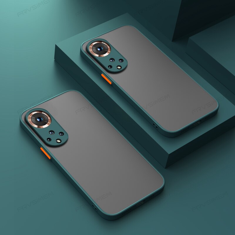 Schutzhülle aus weichem tpu und hartem pc mit linsenschutz, matt, für huawei honor 50 / 50 Profi
