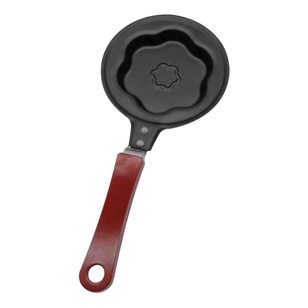 Mini Leuke Vormige Ei Pot Koekenpan Ontbijt Omelet Home Non Stick Lange Handvat Anti-Kras Coating Keuken Koken kookgerei: Plum blossom