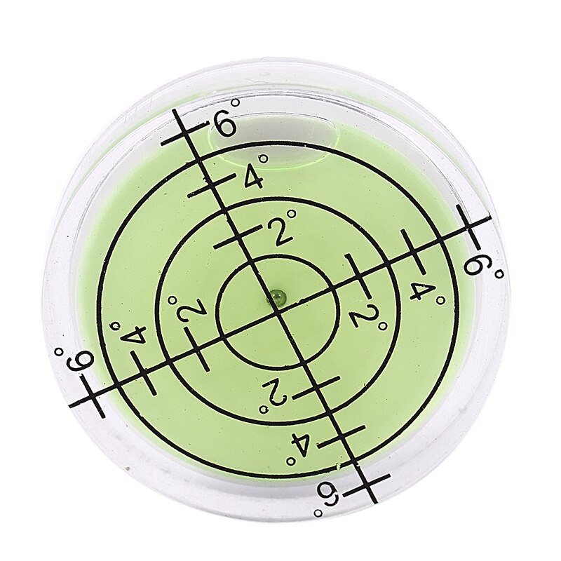 32*7mm Acrylic Bullseye Bubble level Round Level Bubble Accessories, green