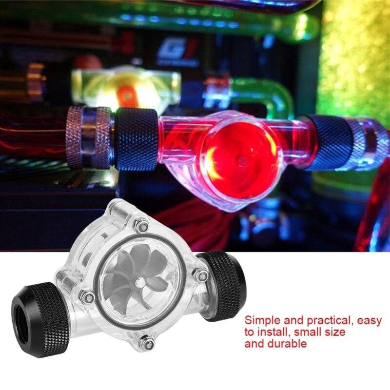 F3MA 8 Impellers Turbine Digital Electronic Flow Meter Indicator for Liquid Cooler