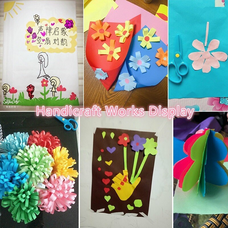 A4 farveprint kopipapir 70g kontorpapir 100 blandede farver håndskåret papir foldning til børn papel para pompom pequeno