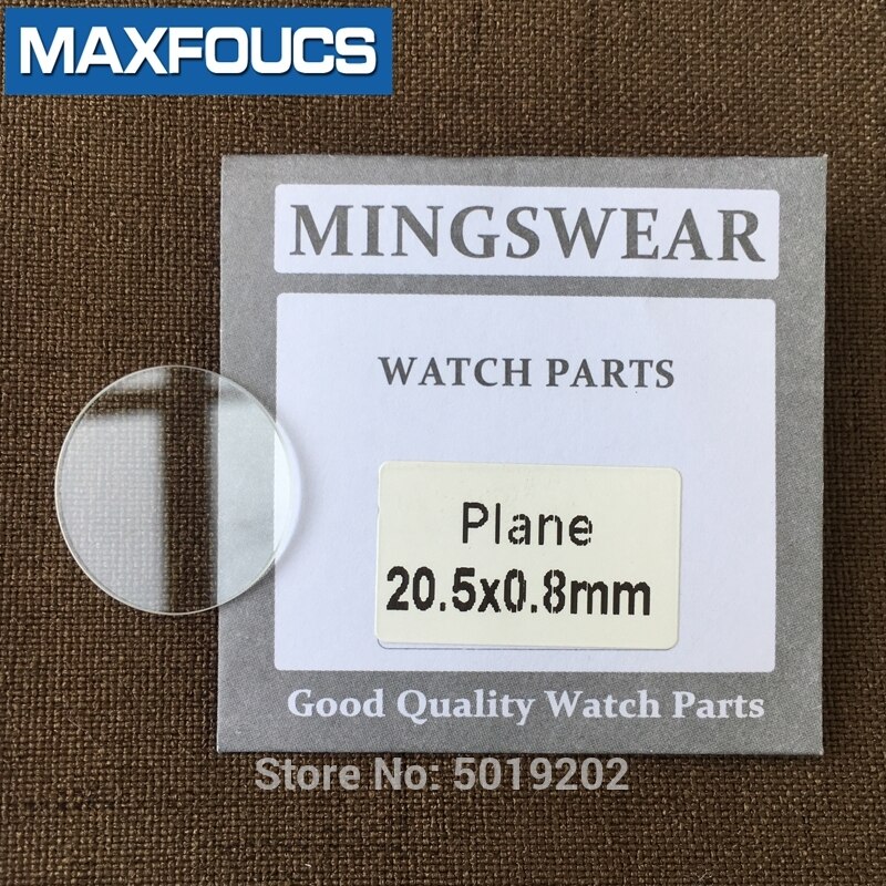 Bordglass rundt glatt mineralglass flat tykkelse 0.8 mm,  diameter  av 16 mm ~ 24.5mm, 1 stk