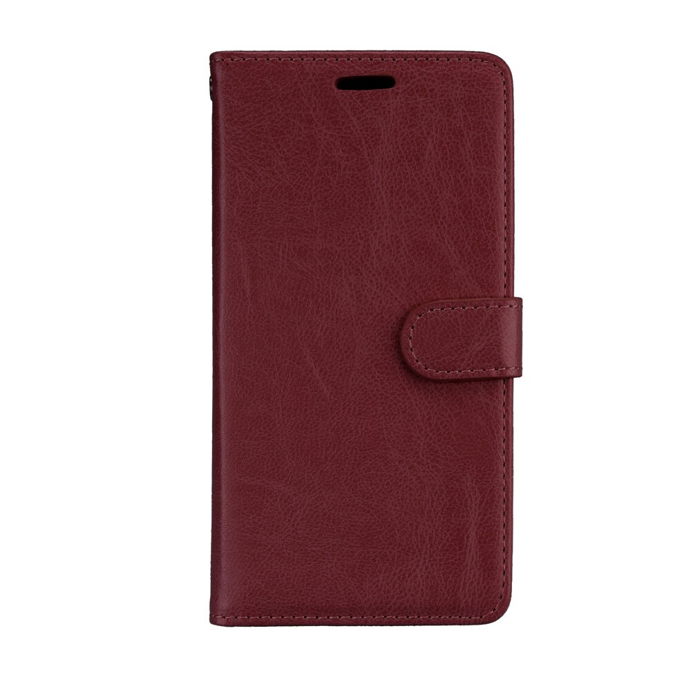 Wallet leather Flip Case voor BQ BQ-5059 Strike Power Case Cover Voor BQ 5059 BQS-5059 BQ5059 Case Voor BQS 5059 strike Power Cover: Brown