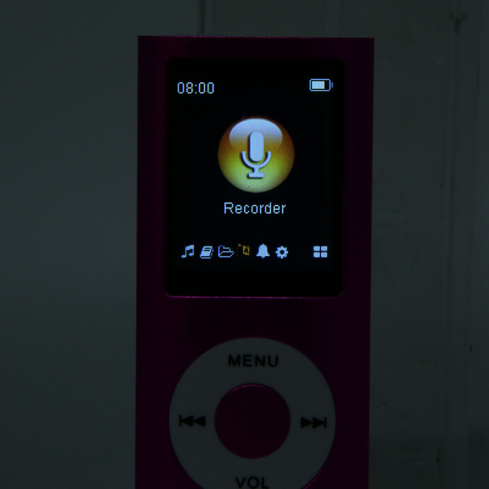 LCD Player 1.8in Player Support Memory Card Ultra Thin LCD MP3 Player with Bluetooth for Students Running Walking MP3 Player