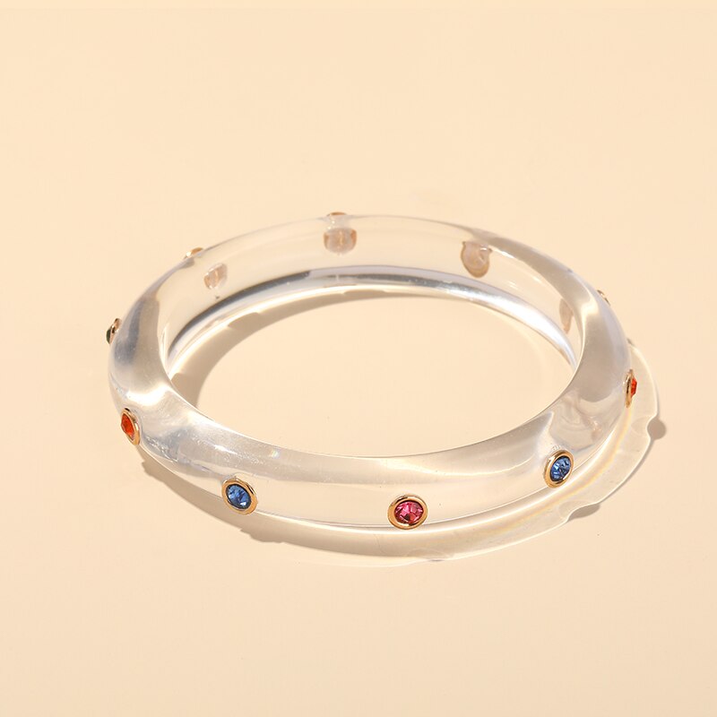 Pulseras de abalorios coloridos de Desinger para mujer, brazalete indio grande de lujo, joyería de de cristal,: KB230-5