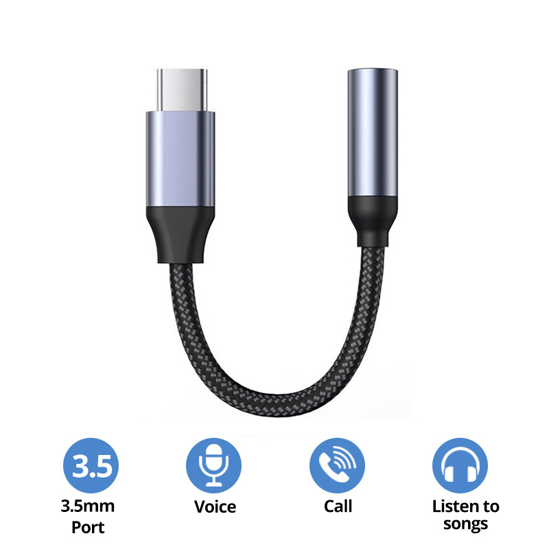 Rozdzielacz OTG 2 w 1 USB C na podwójne gniazdo słuchawkowe USB C Adapter audio PD 60W Szybka ładowarka do Samsung Huawei iPhone15 Xiaomi: WHITE