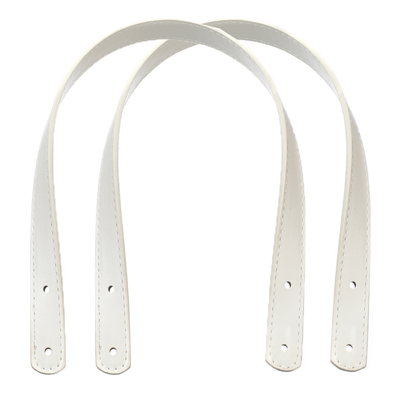 Asas de Pu para bolsos de mujer, accesorios desmontables para bolsos, correa para bolso de hombro DIY con remaches plateados, 2 uds.