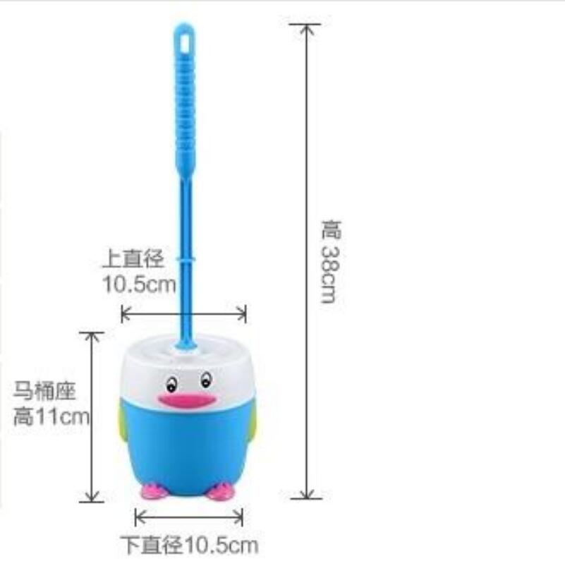 4 Colors Toilet brush Cartoon Toilet Cleaning Brush Personality Toilet Brush With Seat Set Combination