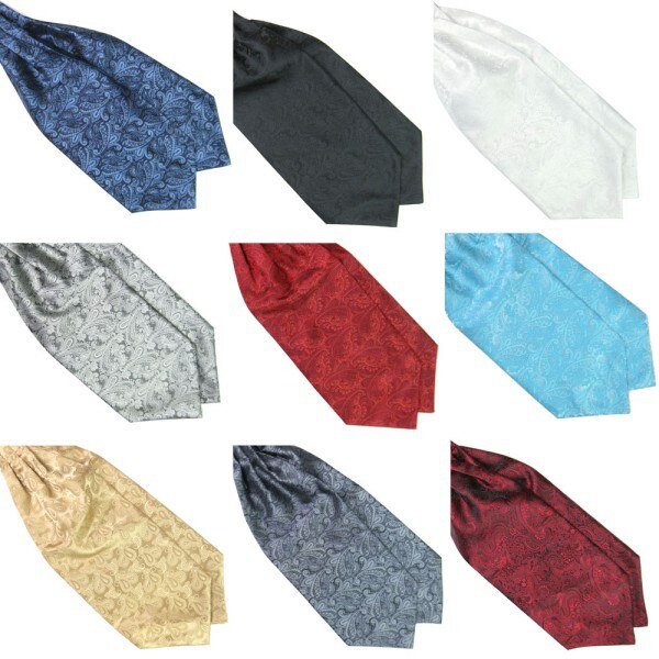 Cravate chaude Ascot cravate hommes cravate Satin auto cravate pour mariage
