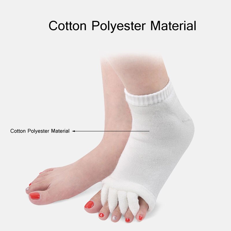 1 par cinco dedos calcetines Ortopédico del Hallux Valgus postura separadores ortopédicos para la corrección de ectropión dedos juanete Corrector