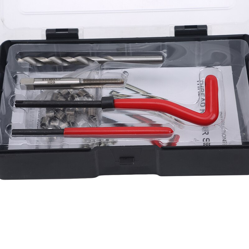 25pcs Silver Thread Repair Insert Kit Set Stainless Steel For Hardware Repair Tools