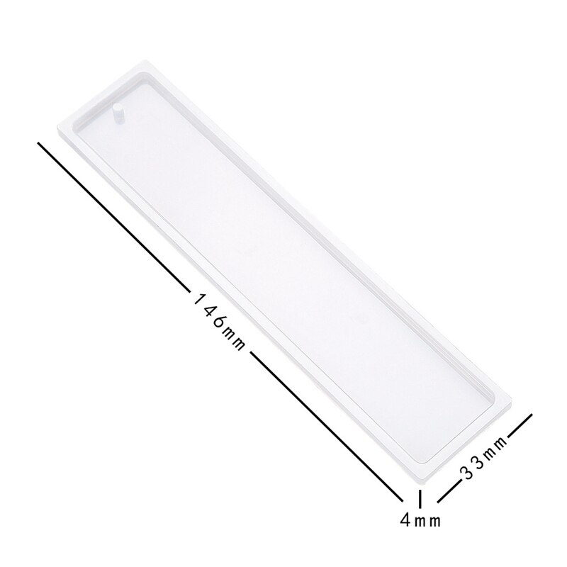 Rectangular Bookmark Silicone Molds DIY Craft Transparent Silicone Mold for Making Epoxy Resin Jewelry Crystal Epoxy Resin Mould