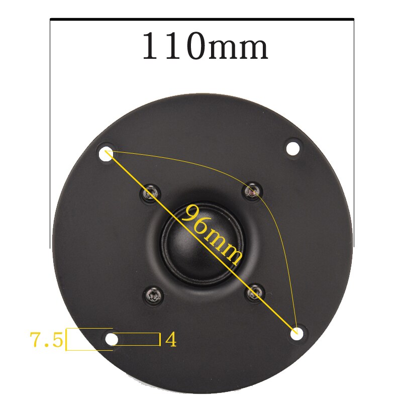 HIFIDIY LIVE 4~4.5 Inch Tweeter Speaker Unit Black Silk membrane 4/8OHM 30W ATreble Loudspeaker B1-95/100/103/104/108/110/116mm: 8 OHM / B1-110