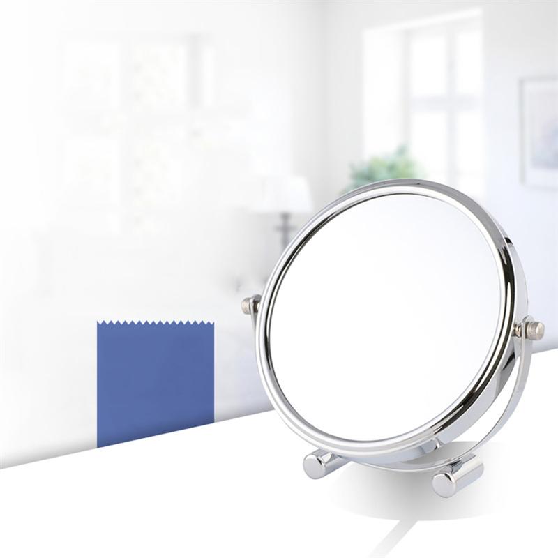 7 inch 1X/3X Desktop Double-sided 360 Degree Swivel Mirror Magnification Strong Corrosion for Multi-function Cosmetic Makeup