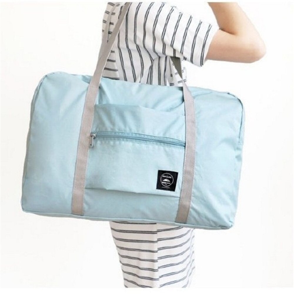 Trolley travel portable folding storage bag: Blue