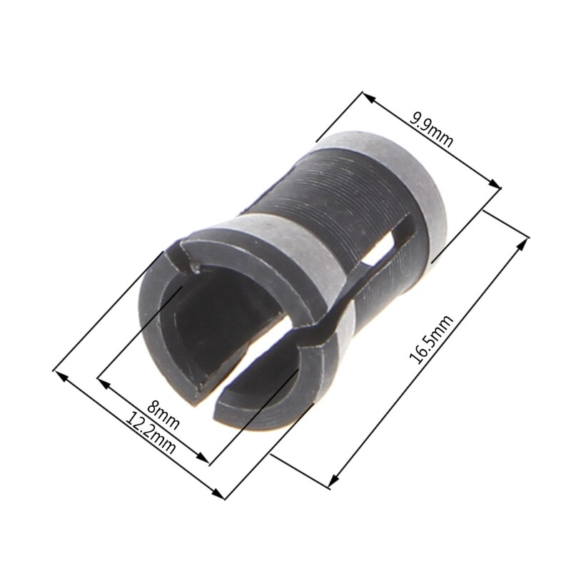Máquina de corte de mandril de 6,35/8mm fresadora eléctrica JUL14-A de alta precisión: 8mm