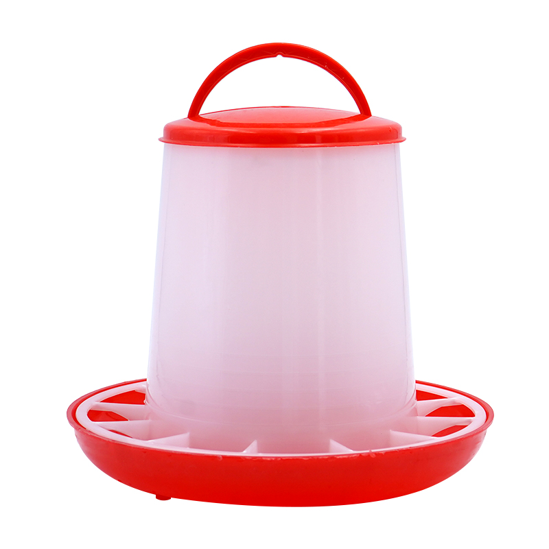 1 Pcs 1Kg Kip Eend Feeder Emmer Tool Plastic Voedsel Feeder Kip Kuiken Kip Gevogelte Deksel Handvat Voeden Gieter levert