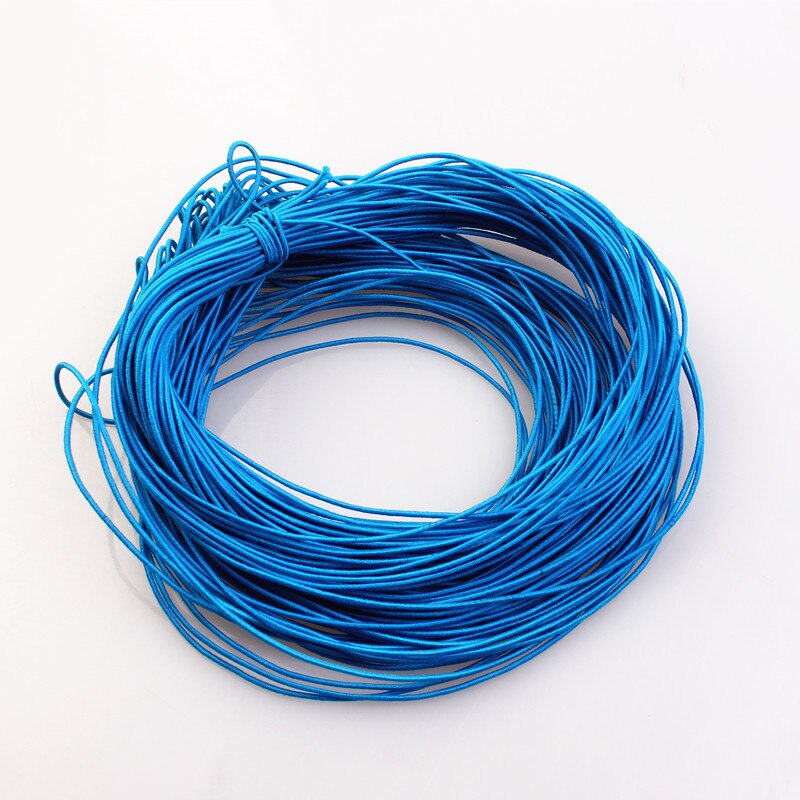 1mm 24M Geflochtene Elastische Schnur Perlen Themen Stretch String Stoff Crafting Schnüre für Schmuck Machen 23 Farben