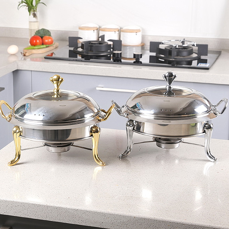 stainless steel alcohol stove household /commercial Removable small chafing dish solid fuel boilersmall dry pot MJ710