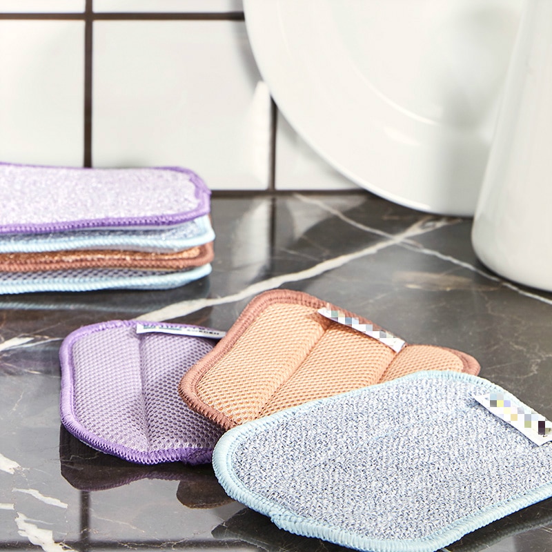 5PCS double-sided kitchen Cleaning sponge wipe for dishwashing antibacterial Sponge cleaning brush for bathroom super absorption
