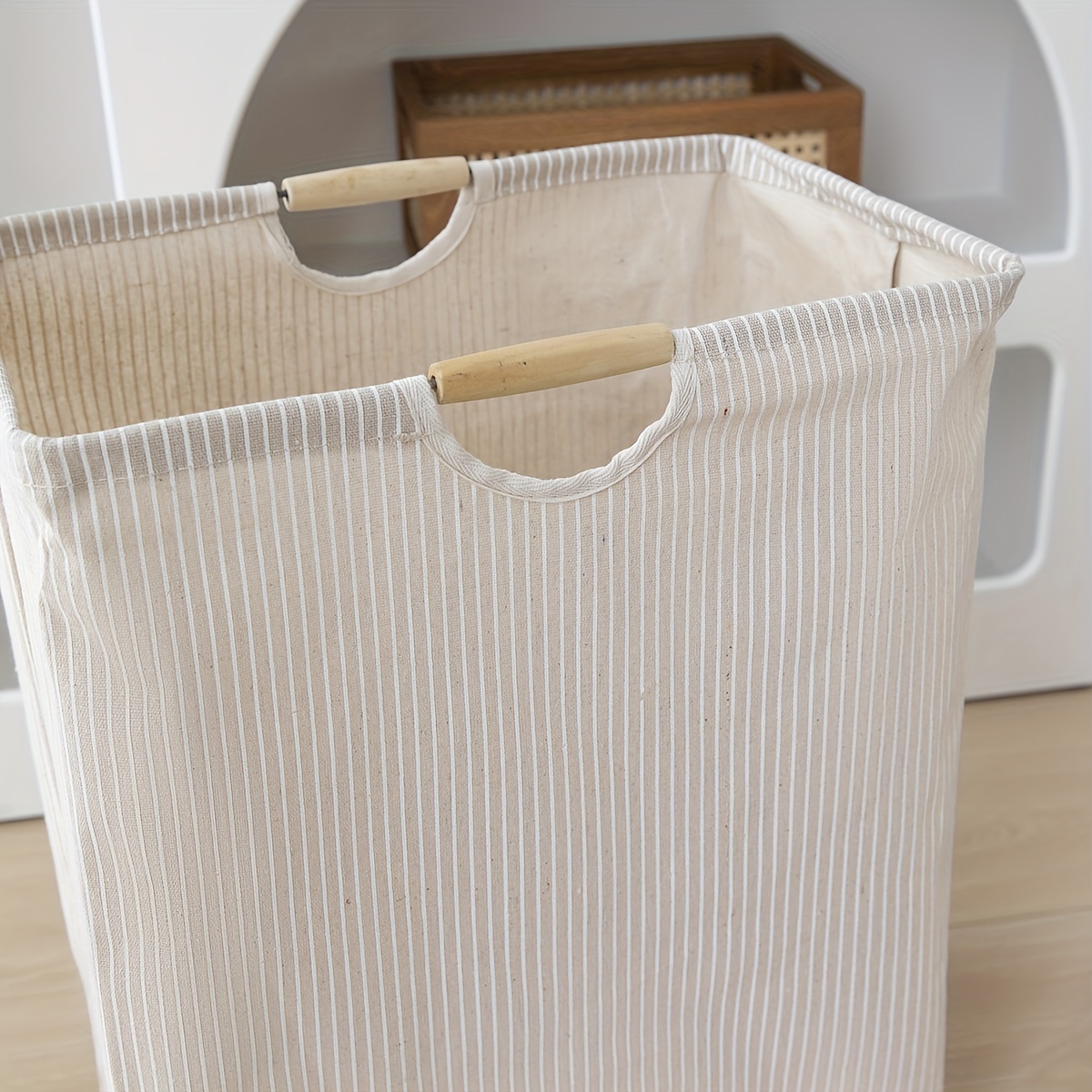 Cesto grande para la colada con doble asa, cesto para ropa sucia para dormitorio, baño, impermeable, independiente, cesta alta para la colada, 1 ud.