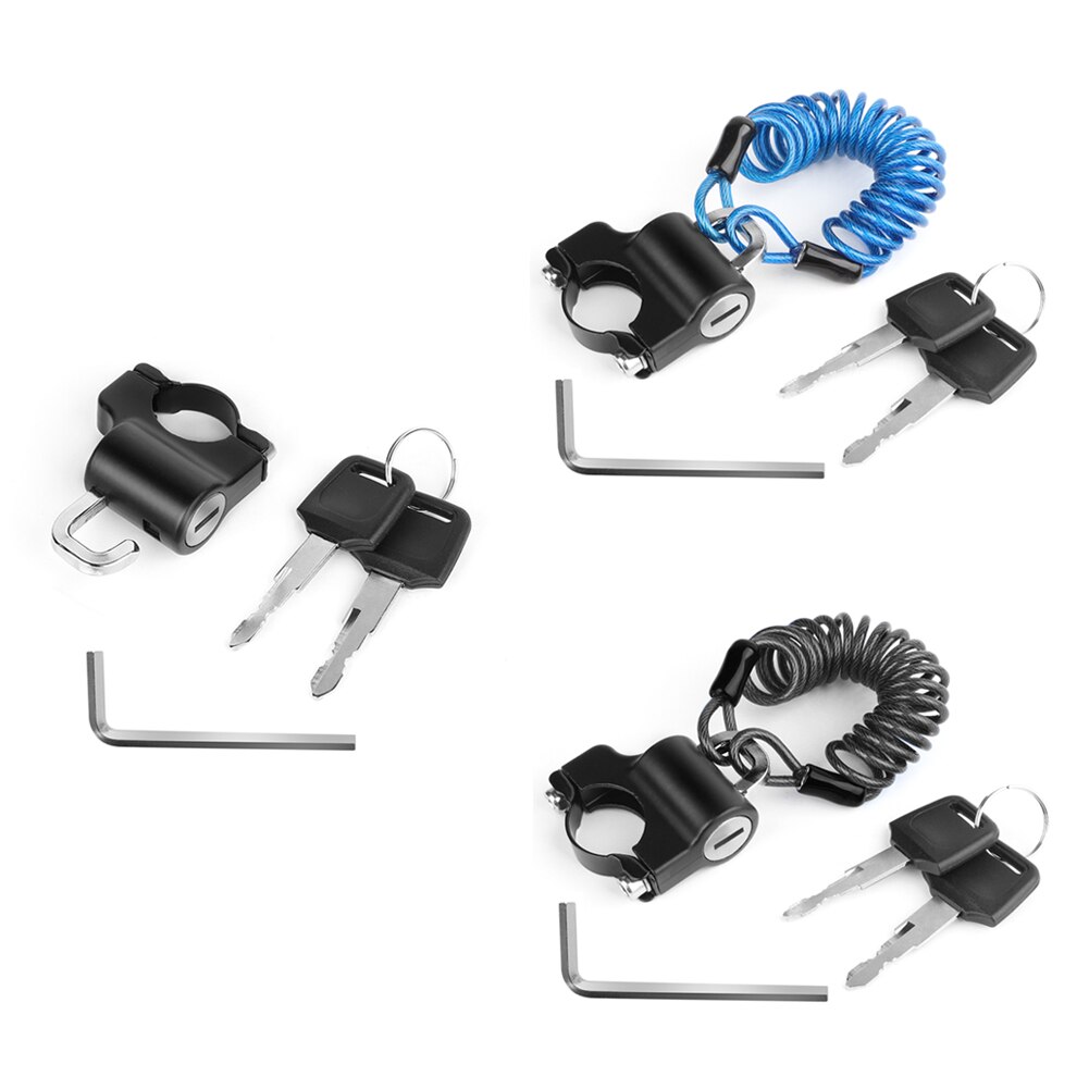 Bicycle Lock Helmet Wire Rope Lock Bicycle Security Lock Bicycle Equipment MTB Anti-theft Lock Mountain Bike Rope Padlock