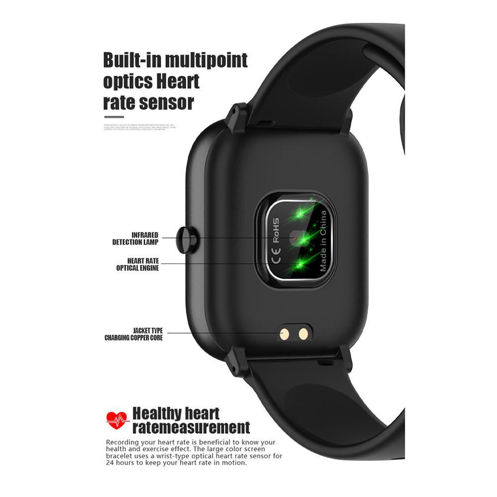 P20 smart ur armbånd pulsmåler skridttæller fitness tracker sport smartwatch skridttæller kaloritæller skridttæller