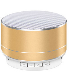 Mini Wireless Bluetooth Speaker for Phone Laptop Tablet Audio Speakers Subwoofer Support U Disk TF Card Outdoor Bluetooth Box: gold