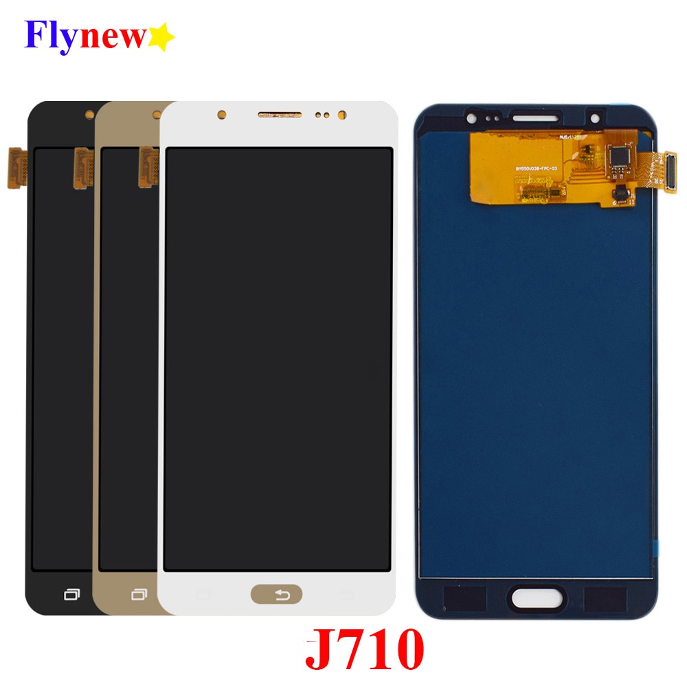 Voor Samsung Galaxy J7 J710FN J710F J710M J710 Lcd Touch Screen Digitizer Helderheid Verstelbare Vergadering Vervanging