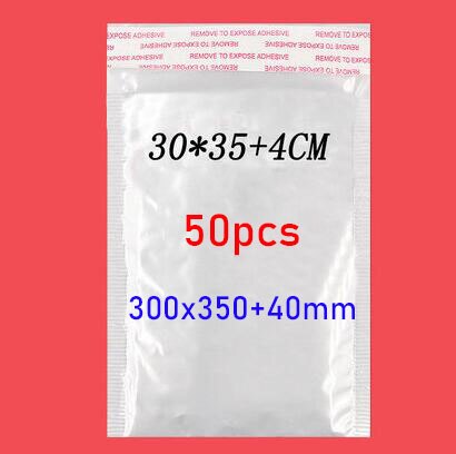 50 Stuks Van Verschillende Specificaties Witte Zak Schuim Envelop Foam Folie Kantoor Verpakking Envelop Trillingen Tas Bubble Mailer: 30x35cm    50pcs